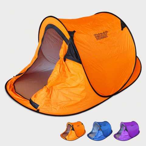 Tente de plage 2 sièges abri solaire camping protection uv TENDAFACILE XL