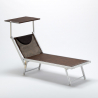 Transat de plage bain de soleil en aluminium Santorini Limited Edition 