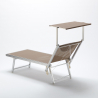 Transat de plage bain de soleil en aluminium Santorini Limited Edition 