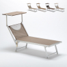 Transat de plage bain de soleil en aluminium Santorini Limited Edition Réductions
