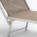 2 transats de plage bains de soleil en aluminium Santorini Limited Edition 