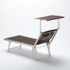 20 transats de plage bains de soleil en aluminium Santorini Limited Edition 