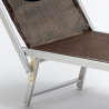20 transats de plage bains de soleil en aluminium Santorini Limited Edition 