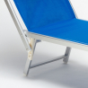 2 transats de plage bain de soleil professionnels en aluminium Santorini Modèle