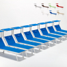 20 transats de plage et jardin bains de soleil en aluminium Santorini Achat