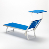 20 transats de plage et jardin bains de soleil en aluminium Santorini 