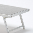 Bain de soleil de jardin transat professionnel en aluminium piscine Italia 
