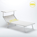 Transat de plage professionnel en aluminium Grande Italia XL 
