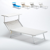 Transat de plage professionnel en aluminium Grande Italia XL 