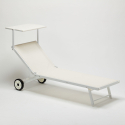 20 Bains de soleil avec roues transat aluminium piscine jardin Alabama Caractéristiques