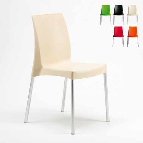 20 Chaises Grand Soleil Boulevard plastique polypropylène empilables stock Promotion