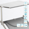 Bain de soleil de jardin transat professionnel en aluminium piscine Italia 