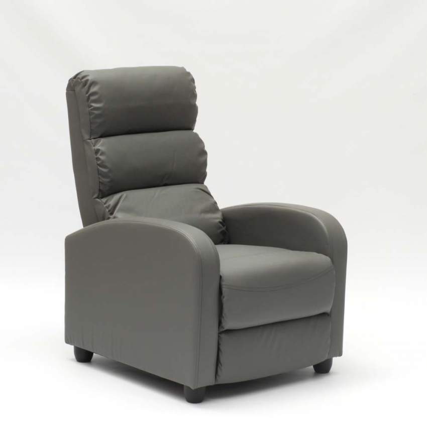 copy of Fauteuil relax inclinable avec repose-pieds en similcuir ALIce