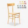 Chaise en bois rustique pour salle à manger cuisine bar restaurant Milano Réductions