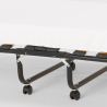 Lit pliant 80x180 avec matelas en microfibre et sommiers à lattes Apollo 
