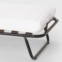Lit pliant 80x180 avec matelas en microfibre et sommiers à lattes Apollo 