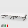 Lit pliant 80x180 avec matelas en microfibre et sommiers à lattes Apollo 