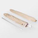 Parasol de plage et mer anti-vent 220 cm en coton Bagnino Light Choix
