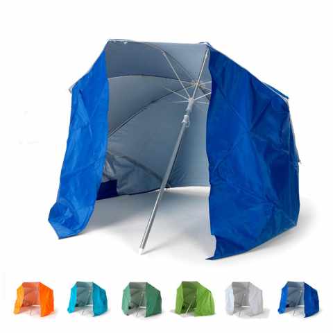 Parasol de plage pliable portable léger aluminium tente 160 cm Piuma Promotion