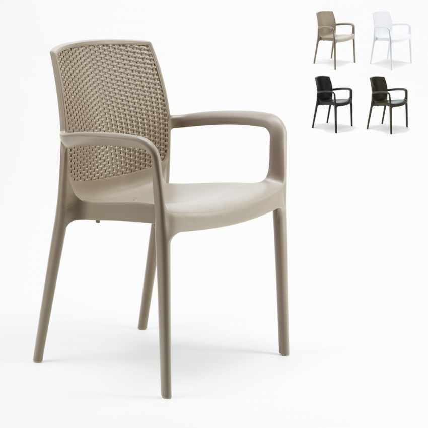 Chaises de Jardin Boheme Grand Soleil Bar avec accoudoirs Poly-rotin Réductions Chaises de Jardin Boheme Grand Soleil Bar avec accoudoirs Poly-rotin Réductions