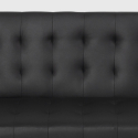Canapé d'angle 3 places avec méridienne clic clac inclinable en similicuir Natal Evo Réductions