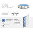 Piscine hors-sol Ronde Steel Pro Max 305x76 cm Bestway 56408 Remises