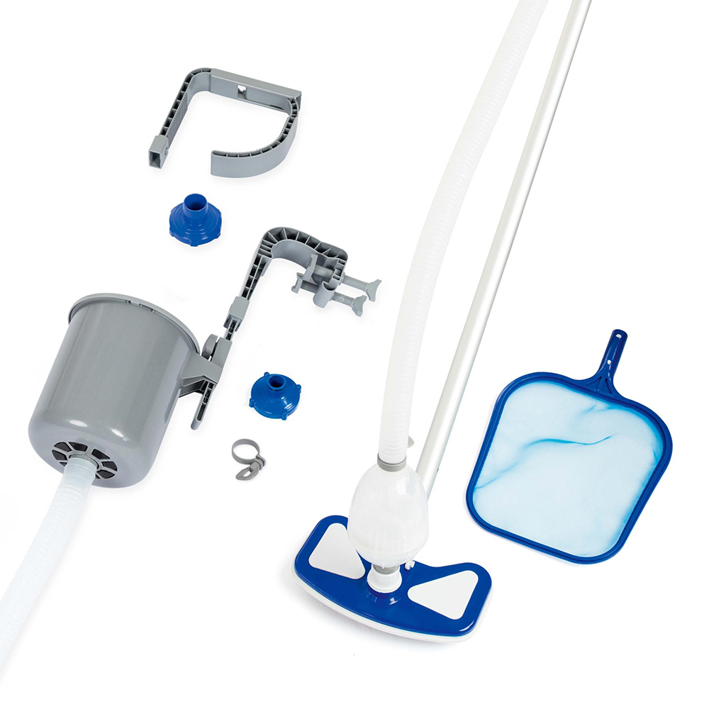 Kit d’entretien piscine épuisette aspirateur et skimmer Bestway 58237