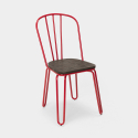 chaise industrielle en acier style pour bar et cuisine design ferrum 
