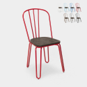 chaise industrielle en acier style pour bar et cuisine design ferrum Choix