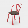 chaise industrielle en acier style Lix pour bar et cuisine design ferrum 