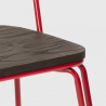 chaise industrielle en acier style Lix pour bar et cuisine design ferrum 