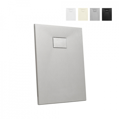 Receveur de douche rectangulaire en résine 90x70 Stone Promotion