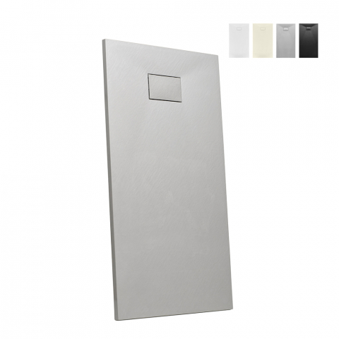 Receveur de douche à l'italienne rectangulaire en résine 160x80 Stone Promotion