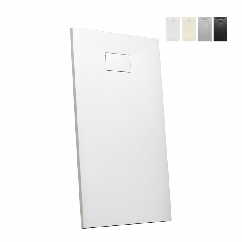 Receveur de douche 160x90 à l'italienne rectangulaire en résine Stone Receveur de douche 160x90 à l'italienne rectangulaire en résine Stone