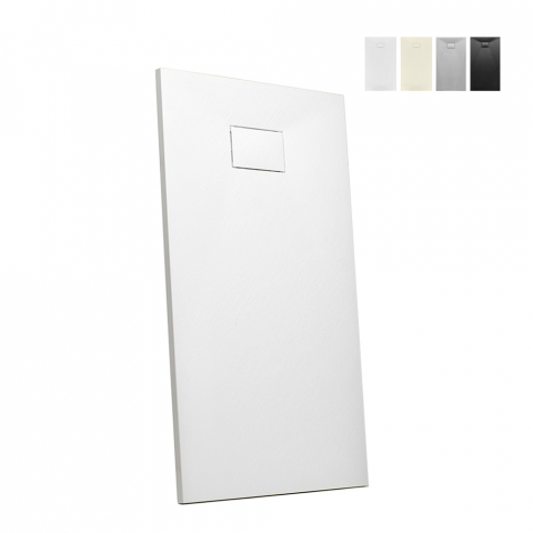 Receveur de douche à l'italienne rectangulaire en résine 150x70 Stone Promotion