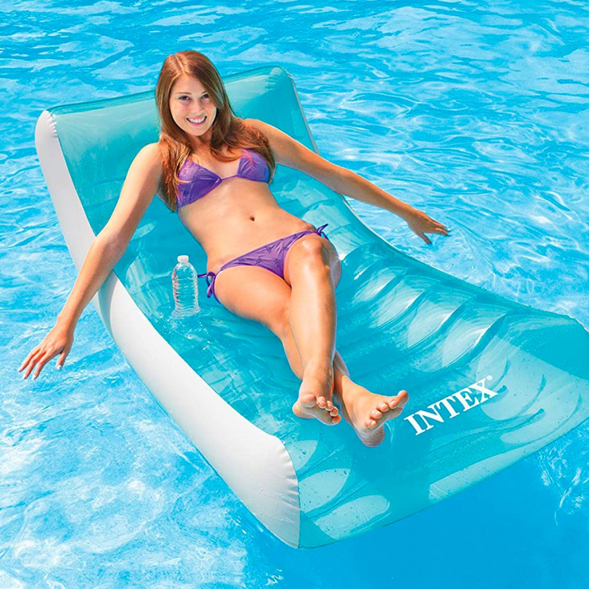 Intex 58856 Matelas gonflable fauteuil flottant de piscine mer et lac