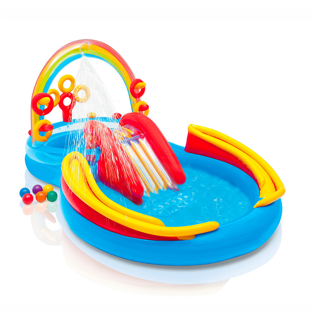 Piscine gonflable de jeu enfants arc-en-ciel Intex 57453 Rainbow Ring