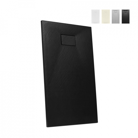 Receveur de douche 120x90 à l'italienne rectangulaire en résine Stone Promotion