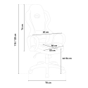 Fauteuil de bureau de sport de course ergonomique en similicuir FFire Réductions