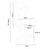 Fauteuil de bureau de sport de course ergonomique en similicuir FFire Réductions