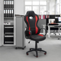 Fauteuil de bureau de sport de course ergonomique en similicuir FFire Vente