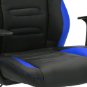Chaise de bureau ergonomique en similicuir design sport Aragon Sky Remises