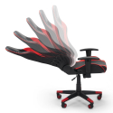 Chaise de bureau et de jeu ergonomique avec coussin cervical et lombaire design Fire Catalogue