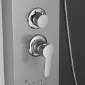 Colonne de douche en acier avec mitigeur de douche cascade d'hydromassage Monticelli Modèle