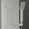 Colonne de douche en acier avec mitigeur de douche cascade d'hydromassage Monticelli Caractéristiques