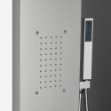 Colonne de douche en acier avec mitigeur cascade d'hydromassage Sirmione Réductions