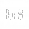 Chaise design moderne transparente pour cuisine salle à manger bar restaurant Scab Igloo Choix