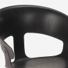Chaise design moderne en métal polypropylène pour cuisine bar restaurant Evelyn 