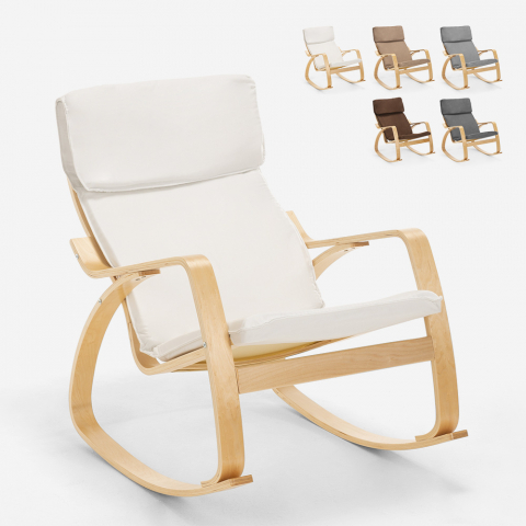 Fauteuil à bascule au design scandinave ergonomique Aalborg Promotion