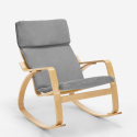 Fauteuil à bascule au design scandinave ergonomique Aalborg 